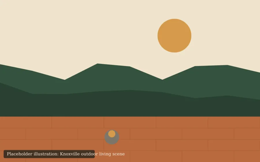Placeholder illustration representing outdoor living in Halls