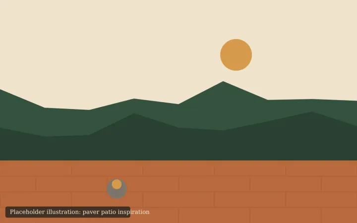 Placeholder illustration representing paver patio design inspiration